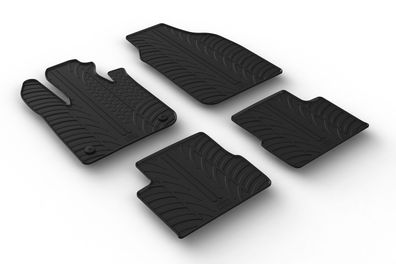 Design Gummi Fußmatten passend für Fiat 500e (elektro) 11.2020> Passform Gummimatten