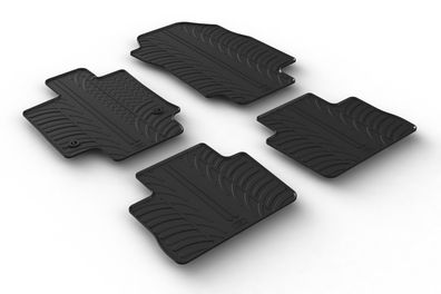 Design Gummi Fußmatten passend für Toyota RAV4 Hybrid 01.2019> Passform Gummimatten