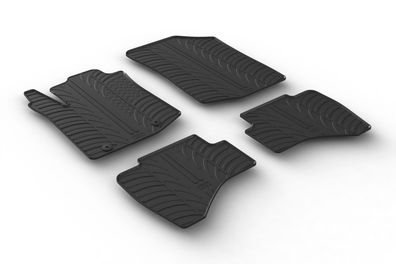 Design Gummi Fußmatten passend für Toyota Aygo 07.2014> Passform Gummimatten
