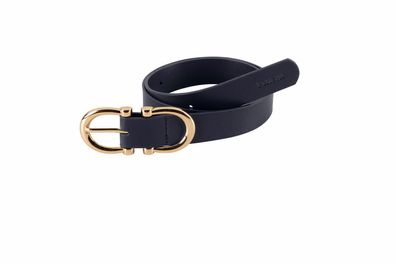 Pikeur Kunstlederguertel Damen navy, belt buckle gold Sportswear Collection FS 2022