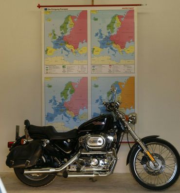 Schulwandkarte Wandkarte Einigung Europas EU Kalter Krieg 138x193cm vintage 1992
