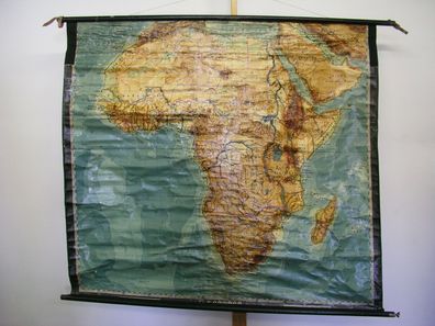 Wandkarte Deutsche Afrika Kolonien hier Mandate DOA SWA 160x142cm 1925 vintage