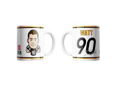 NFL Pittsburgh Steelers T.J. Watt #90 Kaffeetasse Tasse Mug 15oz 450ml Player Emoji