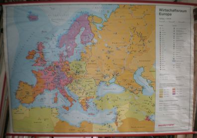 Schulwandkarte map Europa Europe Übersichtskarte 3,25Mio nach1992 228x156c Karte