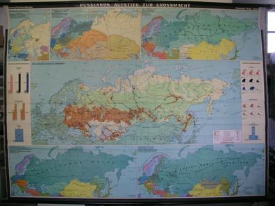 Schulwandkarte map Russlands Aufstieg zur Grossmacht Krim Ukraine ca60e 254x189c