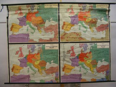 Schulwandkarte Wandkarte Schulkarte Rollkarte Europa im 20. Jahrhundert 204x151cm
