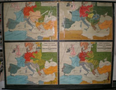 Schulwandkarte Wandkarte Schulkarte Rollkarte Europa im 20. Jahrhundert 207x158cm
