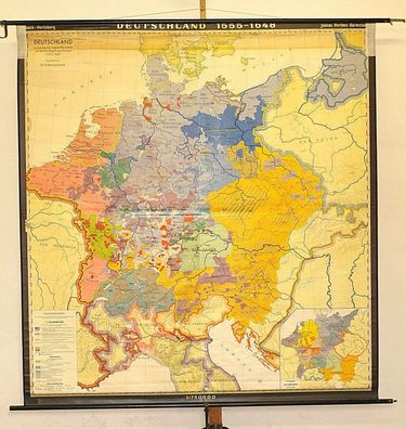 Wandkarte Deutschland 1555-1648 196x206 Gegenreformation Tilly VS Gustav II.1962