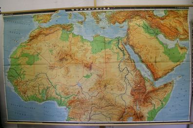 Schulwandkarte Wandkarte Afrika Nordafrika Algerien Ägypten Kongo Nil 272x165cm