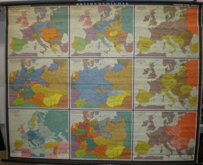 Schulwandkarte map Karte Zeit Geschichte Wandkarte Schulkarte Landkarte 208x168