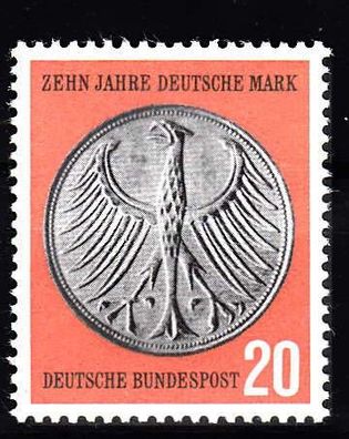 Bund 1958 MiNr. 291 Deutsche Mark postfrisch