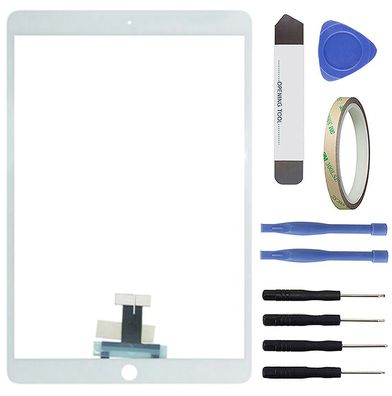 iPad Air 3 A2123 A2152 A2153 A2154 10.5 Touchscreen Digitizer Glas Scheibe weiß