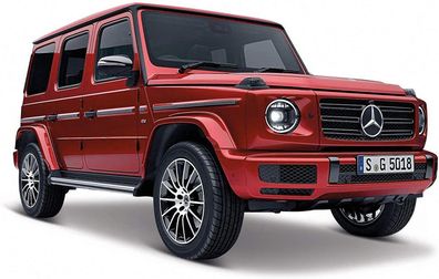 Maisto 31531 Modellauto Mercedes G-Klasse G500 '19 metallic-rot, Maßstab 1:25