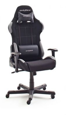 Chefsessel Gaming Stuhl Chair original DX Racer FD01 NR Bürostuhl schwarz grau