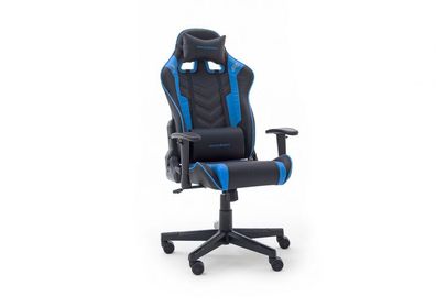 Chefsessel Gaming Stuhl Chair original DX Racer OK132 Bürostuhl schwarz blau