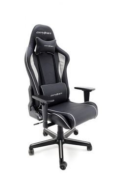 Chefsessel Gaming Stuhl Chair original DX Racer P08 Bürostuhl schwarz weiß