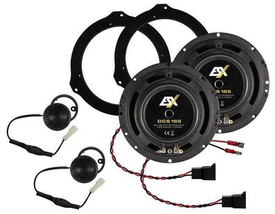 ESX DCS165 Kfz Spezifisches Kompo Lautsprecher System für Fiat Citroen Peugeot 16,5cm