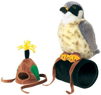 Falke mit Mütze und naturgetreuem Ton Plüsch ca. 18 cm Wild Republic 79885