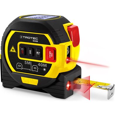 TROTEC Laser-Distanzmessgerät BD8M | 0,05 m bis 40 m Laser-Entfernungsmessung