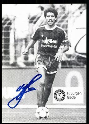 Jürgen Gede Autogrammkarte Fortuna Köln 80er Jahre Original Signiert + A 91329