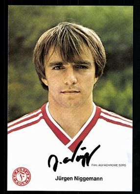 Jürgen Niggemann Autogrammkarte Fortuna Köln 1985-86 Original Signiert + A 91342