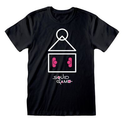 Squid Game - Symbol Logo Herren Shirt Schwarz zur Netflix Serie