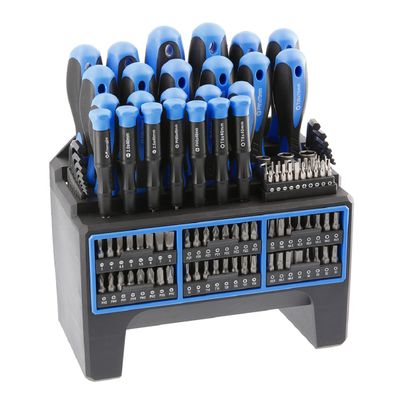 HT1S099 Werkzeug Komplett-Set Schraubendreher Bits 114-teilig Sechskantschlüssel