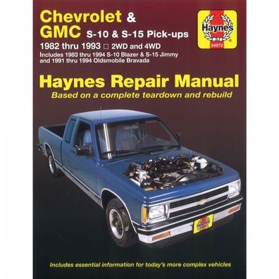 Chevrolet S-10 Pick-Up Blazer Oldsmobile Bravada 82-94 Reparaturanleitung Haynes