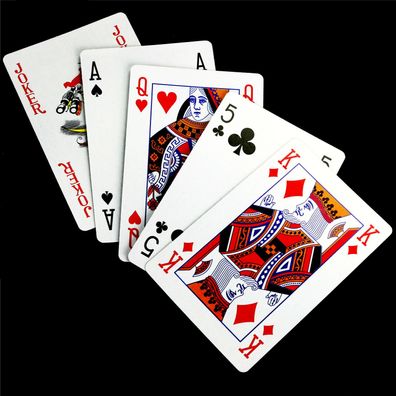klassisches Kartenspiel 52 Blatt + 2 Joker Standard Kartendeck für Poker Skat