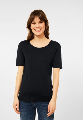 Cecil T-Shirt einfarbig in Black