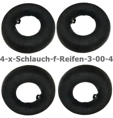 4 Stück Schlauch-f-Reifen-3-00-4 - 260/85 mm-Sackkarren-Sackkarrenrad