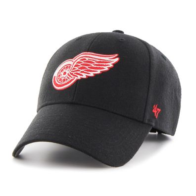 NHL Detroit Red Wings Cap Basecap Baseballcap MVP Schwarz 190182710450 Kappe