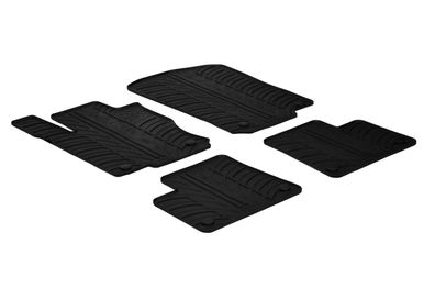 Design Gummi Fußmatten passend für Mercedes GLE W166 2015-2018 Passform Gummimatten