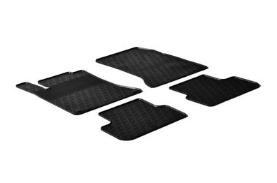 Design Gummi Fußmatten passend für Mercedes GLA X156 2014-2020 Passform Gummimatten