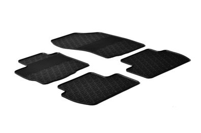 Design Gummi Fußmatten passend für Citroen C-Crosser 2007-2012 Passform Gummimatten
