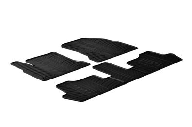 Design Gummi Fußmatten passend für Citroen C4 Picasso 2006-2013 Passform Gummimatten