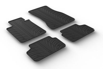 Design Gummi Fußmatten passend für BMW 5er&M5 G30 G31 F90 2016> Passform Gummimatten