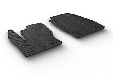 Design Gummi Fußmatten passend für Ford Transit Connect Kastenwagen 2013> Gummimatten