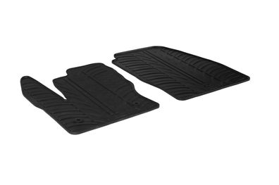 Design Gummi Fußmatten passend für Ford Tourneo Connect Kastenwagen 10.2013-05.2018