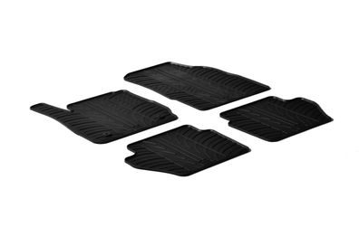 Design Gummi Fußmatten passend für Ford Fiesta & Fiesta ST 10.2008-6.2017 Gummimatten
