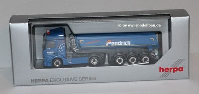 Herpa 944595 MB Actros Streamspace 2.3 Thermomulden-Sattelzug Fendrich Bocholt. 1:87