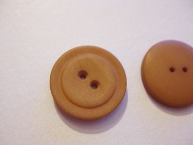 1 Kunststoffknopf braun 20x4mm 2Loch Nr.4242