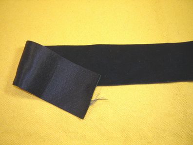 Samtband dunkelblau 4,9 cm breit Baumwolle aus Altbestand 1,1 Meter SB25