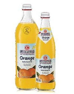 Labertaler Limonade Orange kalorienarm - Mehrweg - 20x0,5l mit Träger