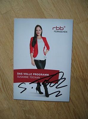 RBB Fernsehmoderatorin Susanne Tockan - handsigniertes Autogramm!!!