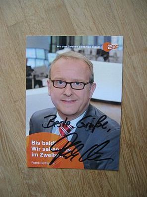 ZDF Fernsehmoderator Frank Bethmann - handsigniertes Autogramm!!!