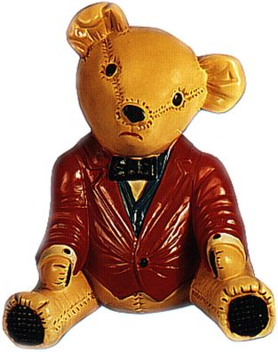 Teddybär Bär Statue Skulptur Tischdekoration liebevoll Hand bemalt in Europa Figur