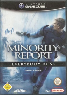 Minority Report - Everybody Runs (Nintendo GameCube, 2003, DVD-Box) Top Zustand