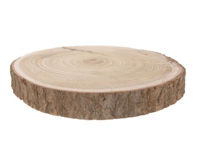 Holz Baumscheibe natur - 23-28 cm - Deko Echtholz Scheibe Basteln Malen Brandmalen