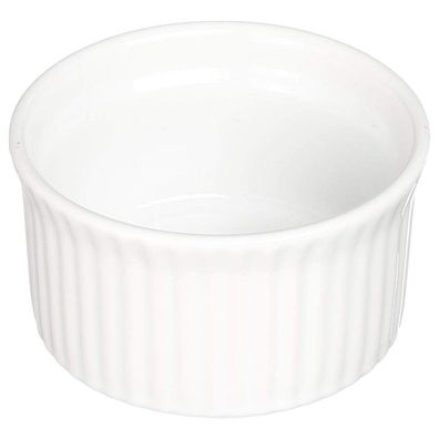 Auflaufform, Keramik, Weiß, D10 D. 10 x H. 4,8 cm weiß - Secret de Gourmet